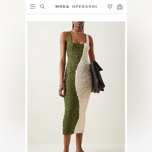 Mara Hoffman
Sloan Smocked Colorblock Modal Midi Dress